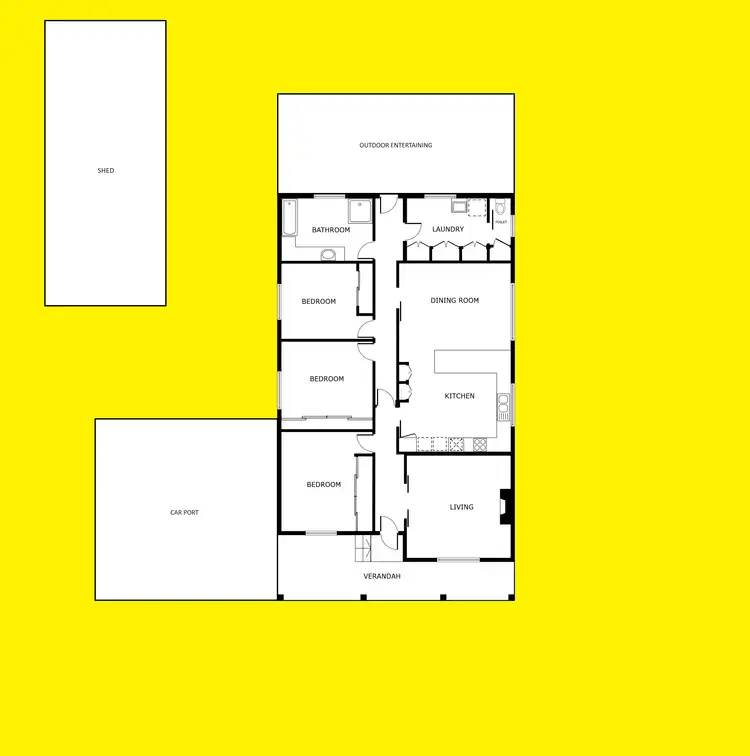 Floorplan of Homely house listing, 3 Vine Street, Mildura VIC 3500