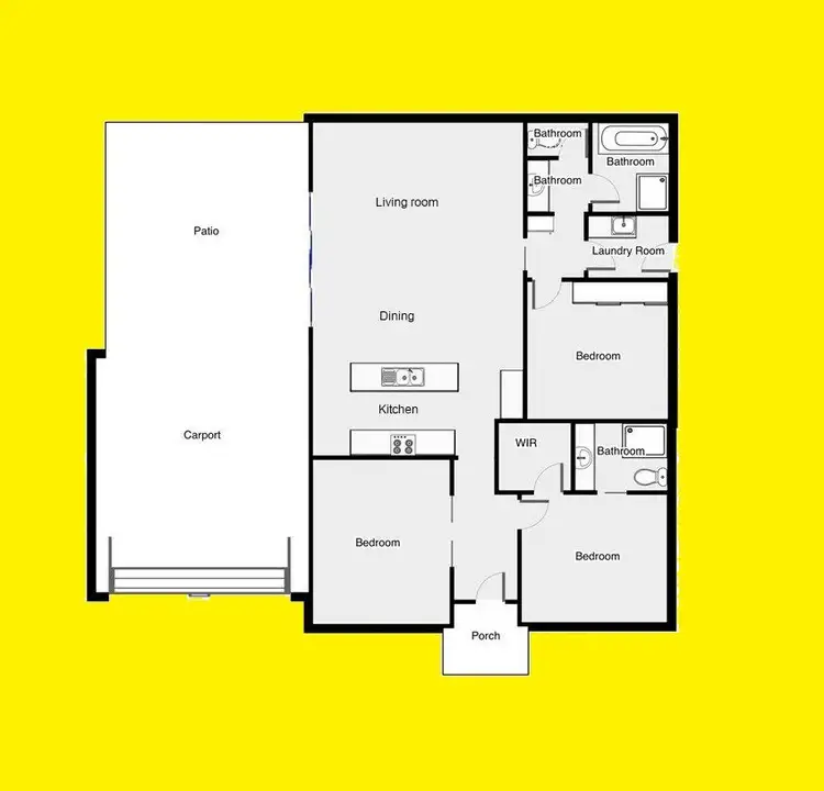 Floorplan of Homely house listing, 19 Betty Krake Drive, Red Cliffs VIC 3496