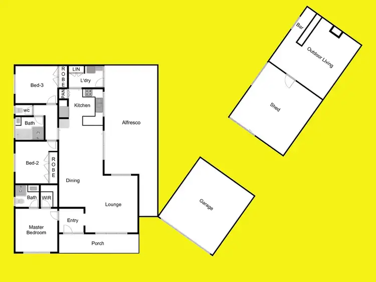 Floorplan of Homely house listing, 1 Langdon Court, Mildura VIC 3500