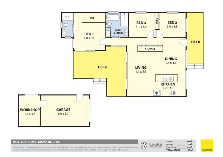 Floorplan of Homely house listing, 'Little Bluey' 24 Attunga Avenue, Kiama Heights NSW 2533