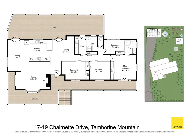 Floorplan of Homely house listing, 17-19 Chalmette Drive, Tamborine Mountain QLD 4272