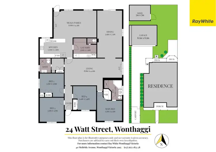 Floorplan of Homely house listing, 24 Watt Street, Wonthaggi VIC 3995
