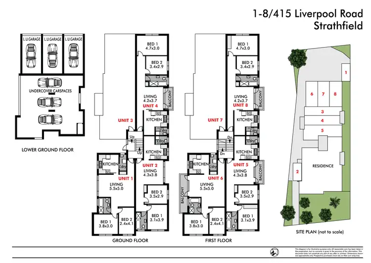 Floorplan of Homely block of units listing, 1-8/415 Liverpool Road, Strathfield NSW 2135