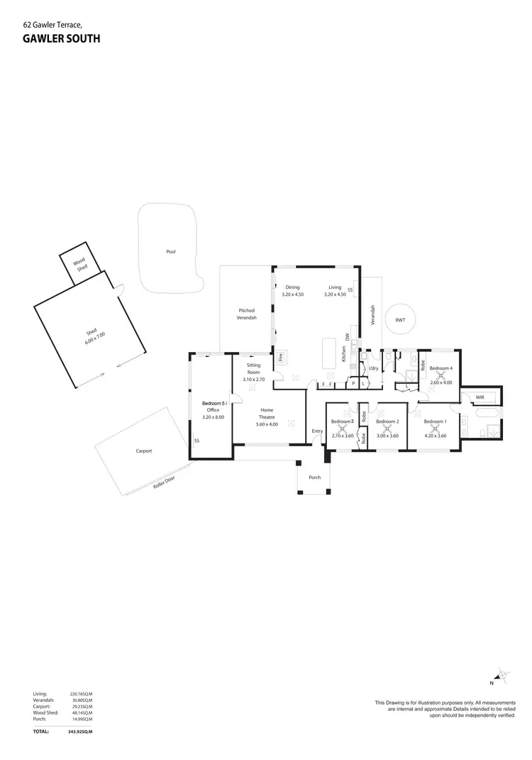 Floorplan of Homely house listing, 62 Gawler Terrace, Gawler South SA 5118