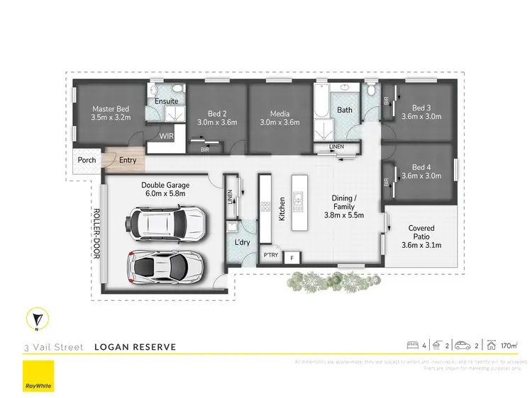 Floorplan of Homely house listing, 3 Vail Street, Logan Reserve QLD 4133