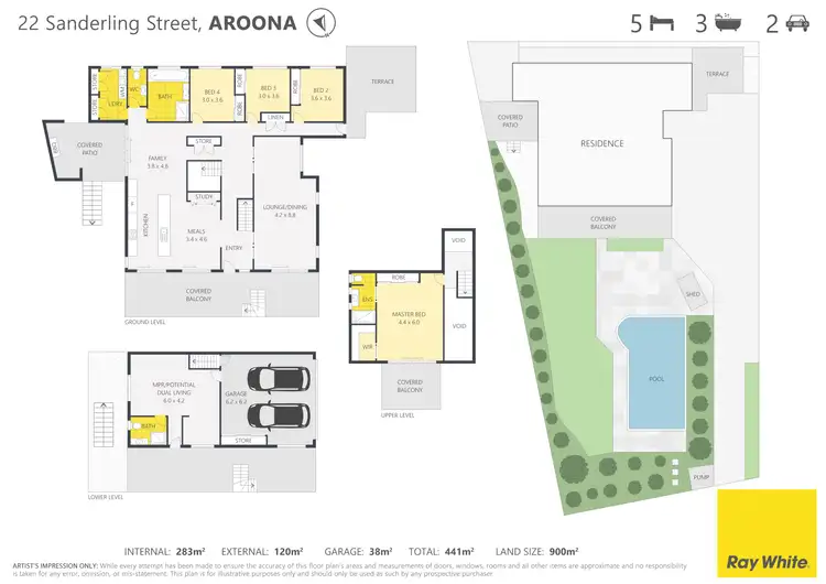 Floorplan of Homely house listing, 22 Sanderling Street, Aroona QLD 4551