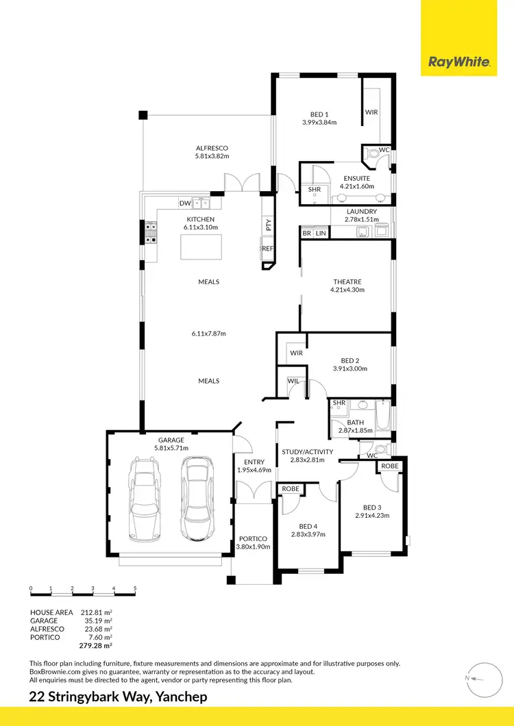 Floorplan of Homely house listing, 22 Stringybark Way, Yanchep WA 6035