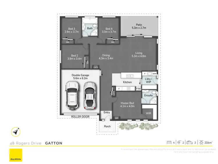 Floorplan of Homely house listing, 48 Rogers Drive, Gatton QLD 4343