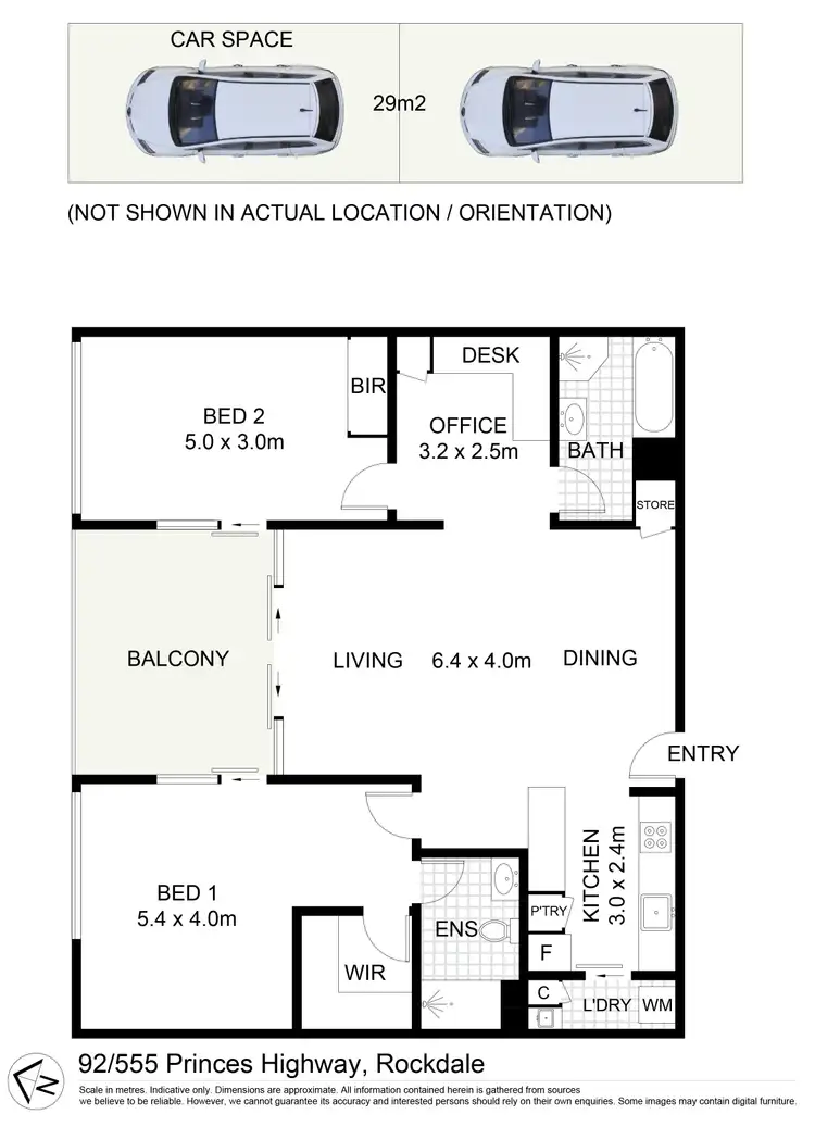 Floorplan of Homely apartment listing, 92/555 Princes Highway, Rockdale NSW 2216