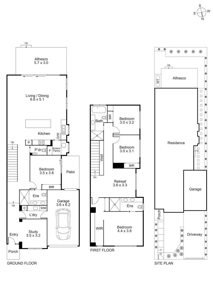 Floorplan of Homely townhouse listing, 14B Riddle Street, Bentleigh VIC 3204