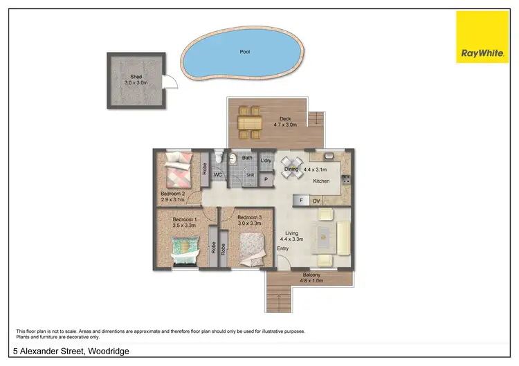 Floorplan of Homely house listing, 5 Alexander Street, Woodridge QLD 4114