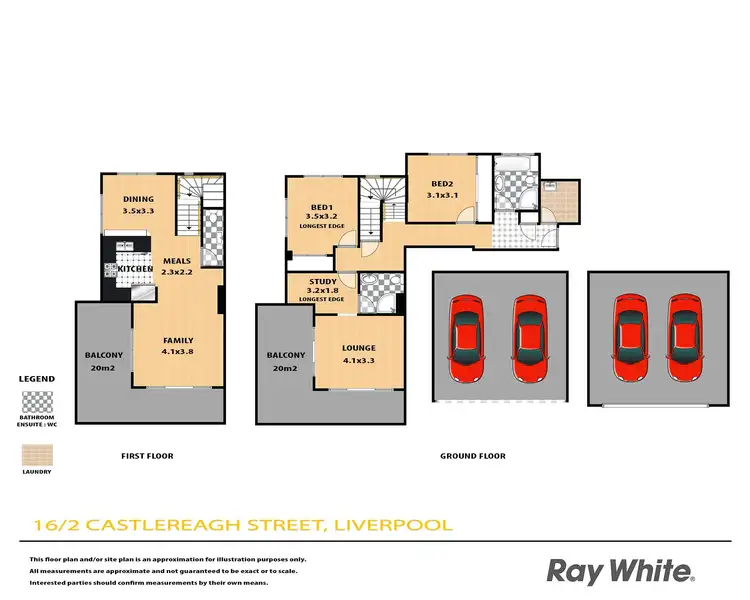 Floorplan of Homely unit listing, 16/2 Castlereagh Street, Liverpool NSW 2170