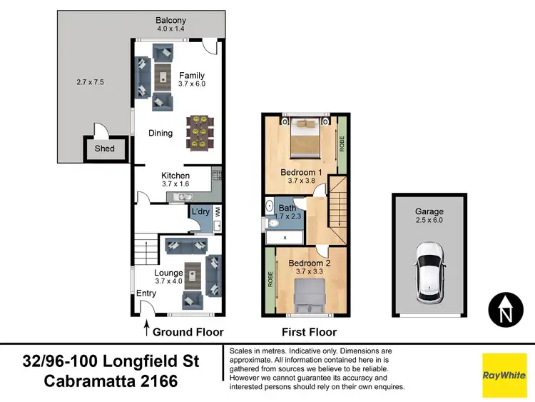 Floorplan of Homely townhouse listing, 32/96-100 Longfield Street, Cabramatta NSW 2166