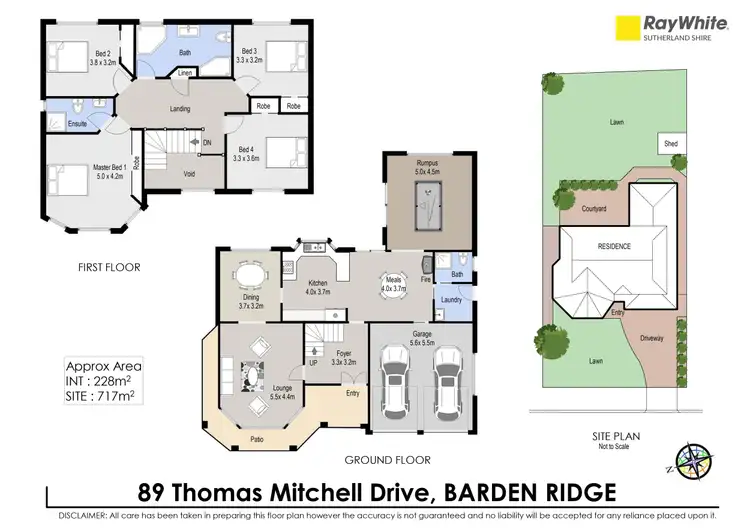 Floorplan of Homely house listing, 89 Thomas Mitchell Drive, Barden Ridge NSW 2234