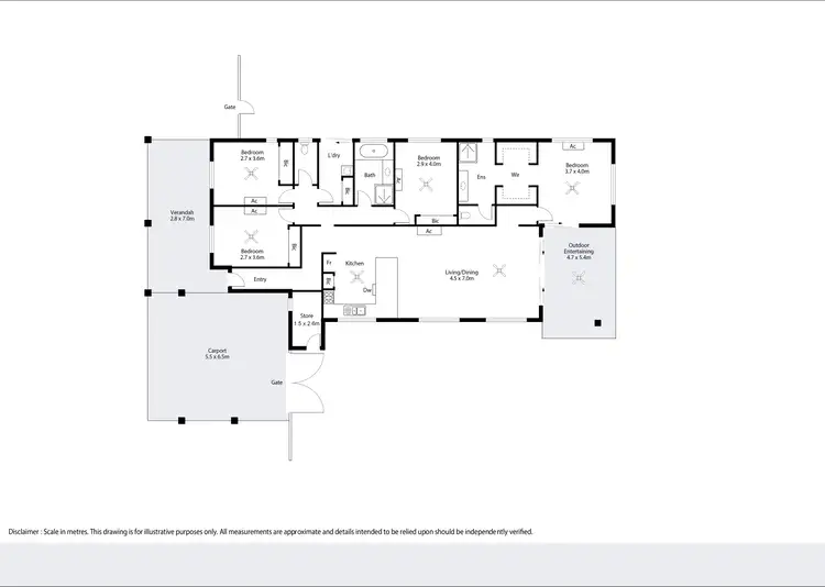 Floorplan of Homely house listing, 21 Nakamura Avenue, Bilingurr WA 6725