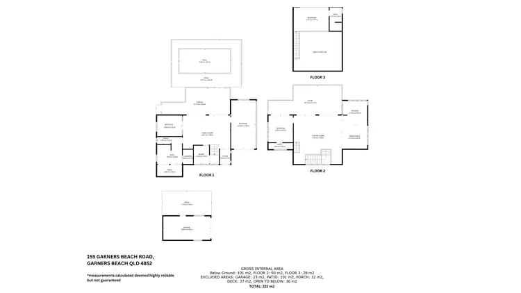 Floorplan of Homely house listing, 155 Garners Beach Road, Garners Beach QLD 4852