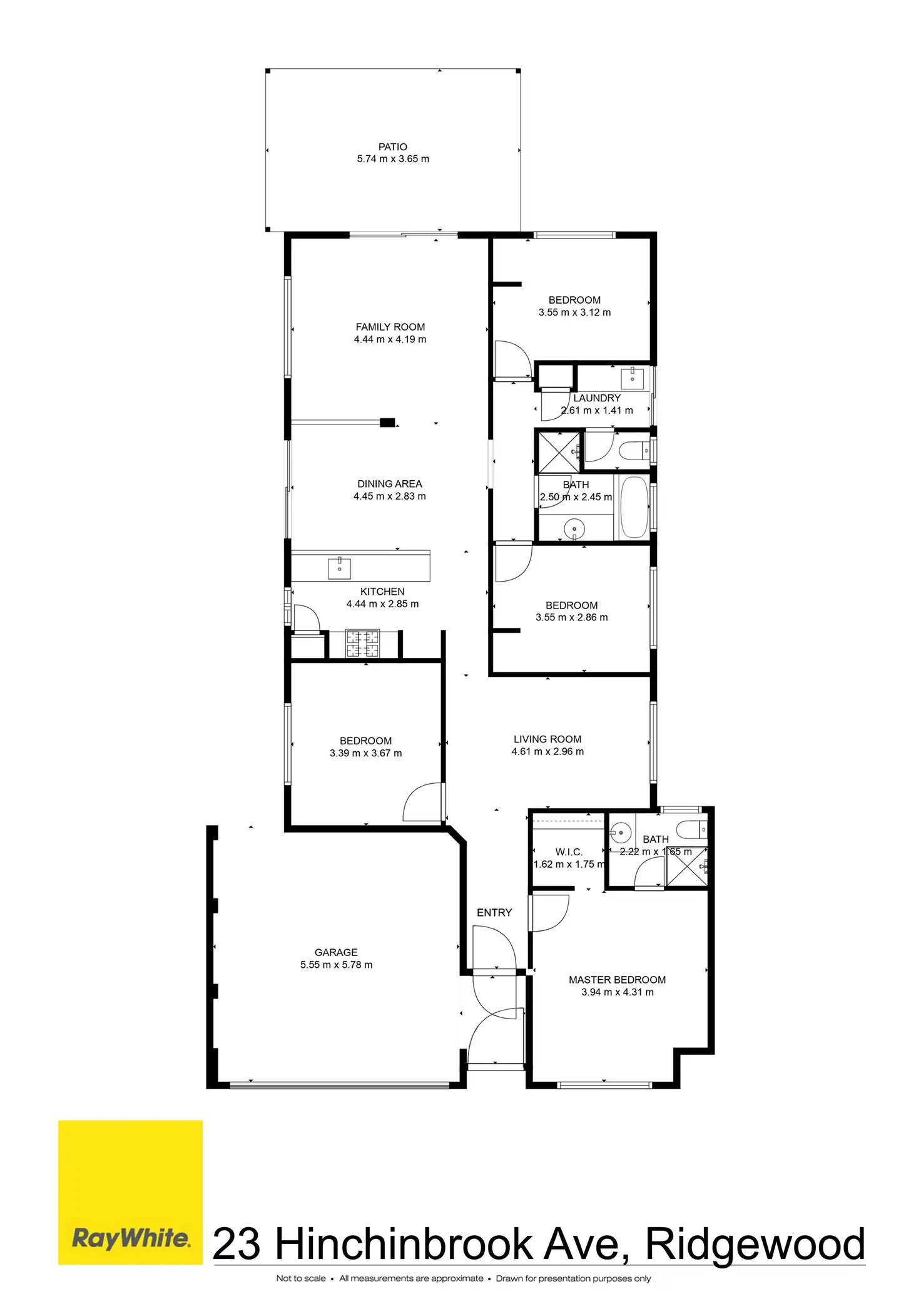 Floorplan of Homely house listing, 23 Hinchinbrook Avenue, Ridgewood WA 6030