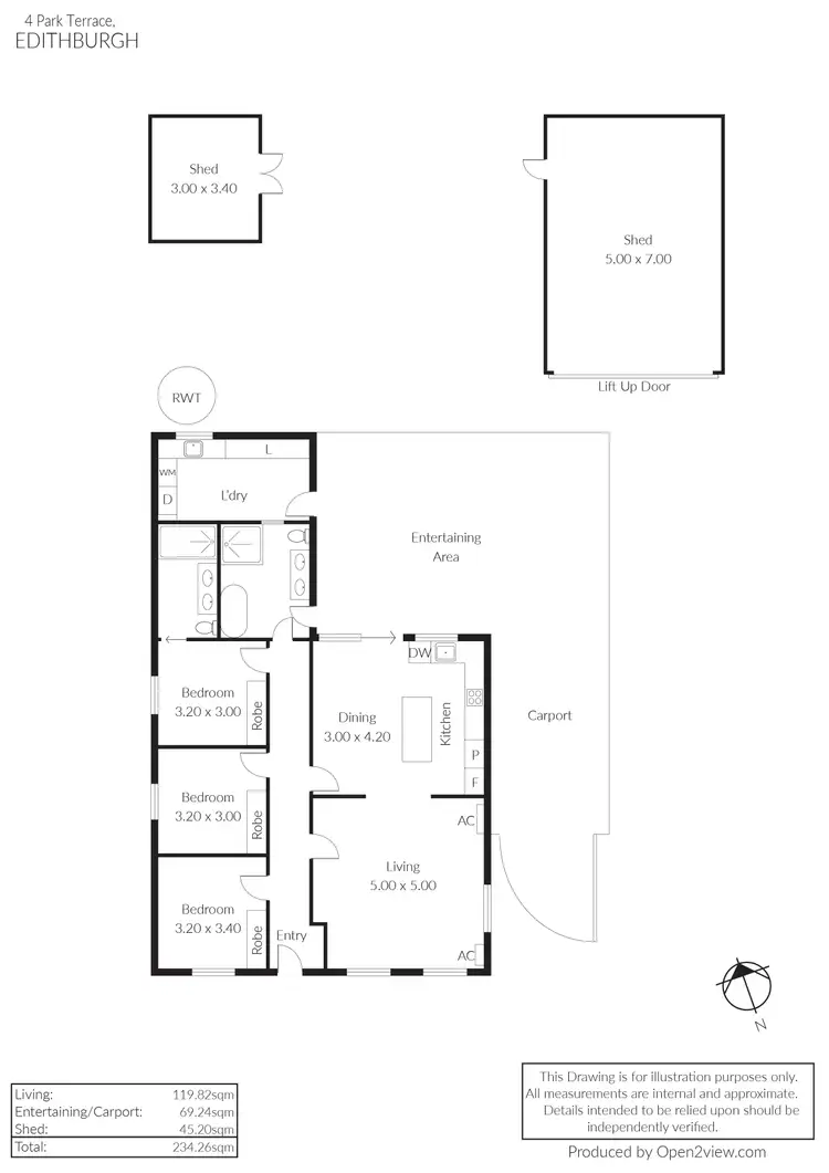 Floorplan of Homely house listing, 4 Park Terrace, Edithburgh SA 5583