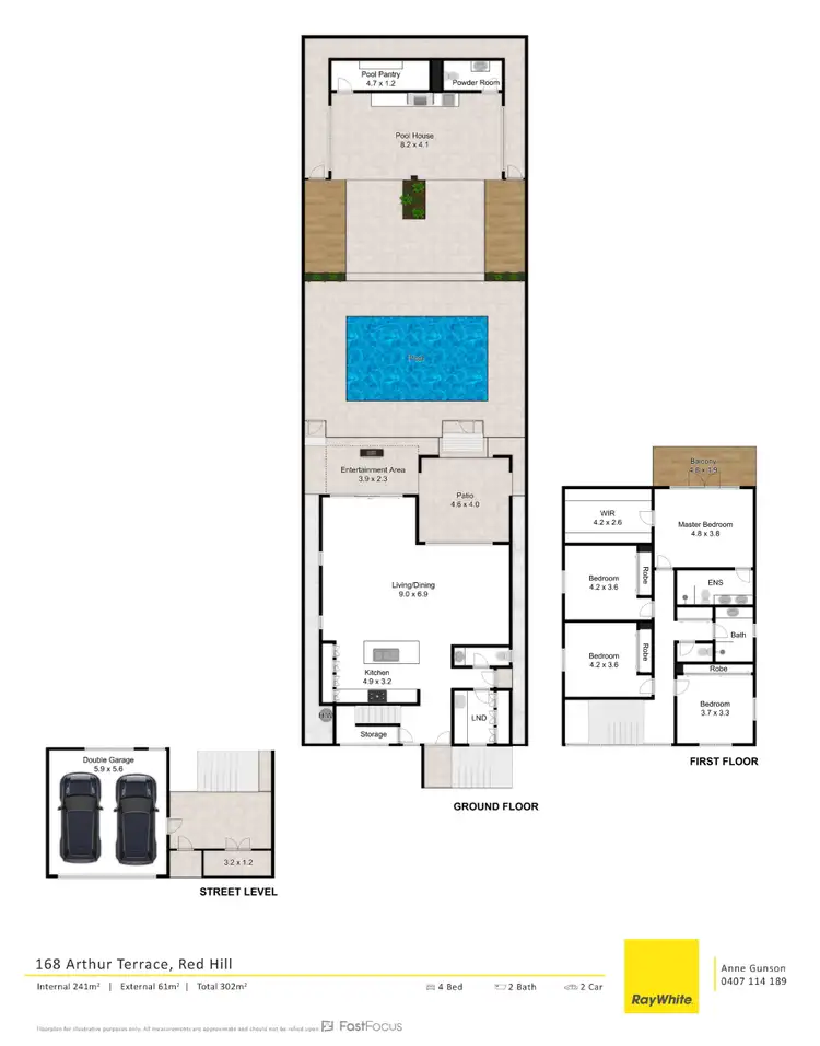 Floorplan of Homely house listing, 168 Arthur Terrace, Red Hill QLD 4059