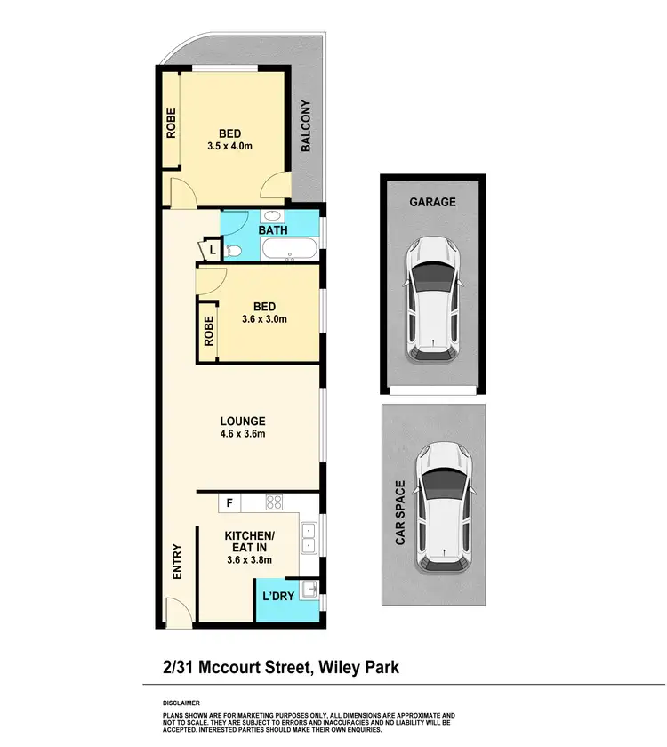 Floorplan of Homely unit listing, 2/31 Mccourt Street, Wiley Park NSW 2195