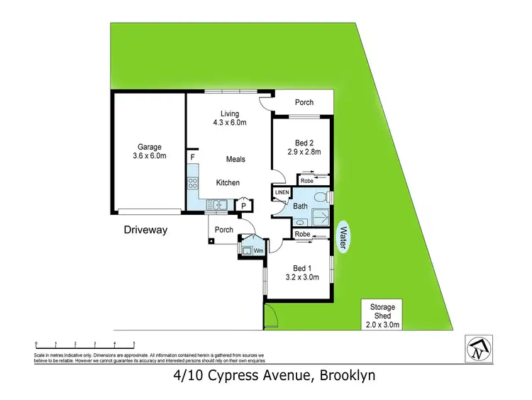 Floorplan of Homely house listing, 4/10 Cypress Avenue, Brooklyn VIC 3012