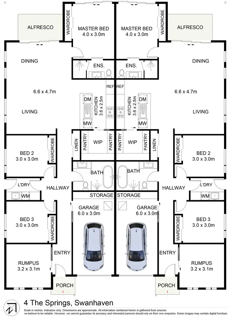 Floorplan of Homely semi-detached listing, 4B The Springs Avenue, Swanhaven NSW 2540