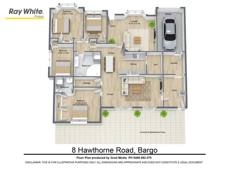 Floorplan of Homely house listing, 8 Hawthorne Road, Bargo NSW 2574