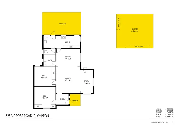 Floorplan of Homely house listing, 628A Cross Road, Plympton SA 5038