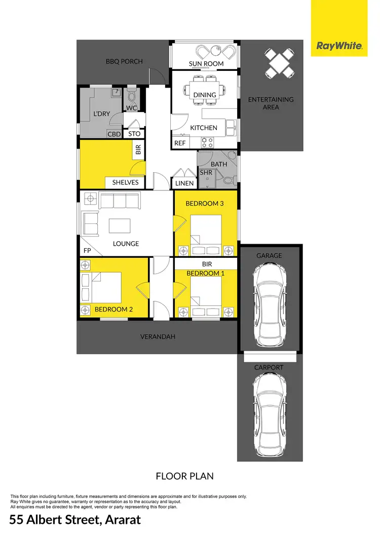 Floorplan of Homely house listing, 55 Albert Street, Ararat VIC 3377