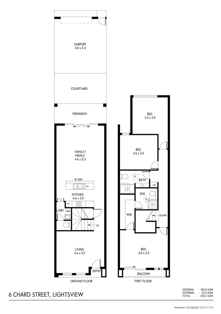 Floorplan of Homely house listing, 6 Chard Street, Lightsview SA 5085