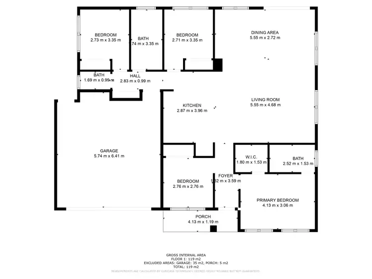 Floorplan of Homely house listing, 8 Delma Crescent, Seymour VIC 3660