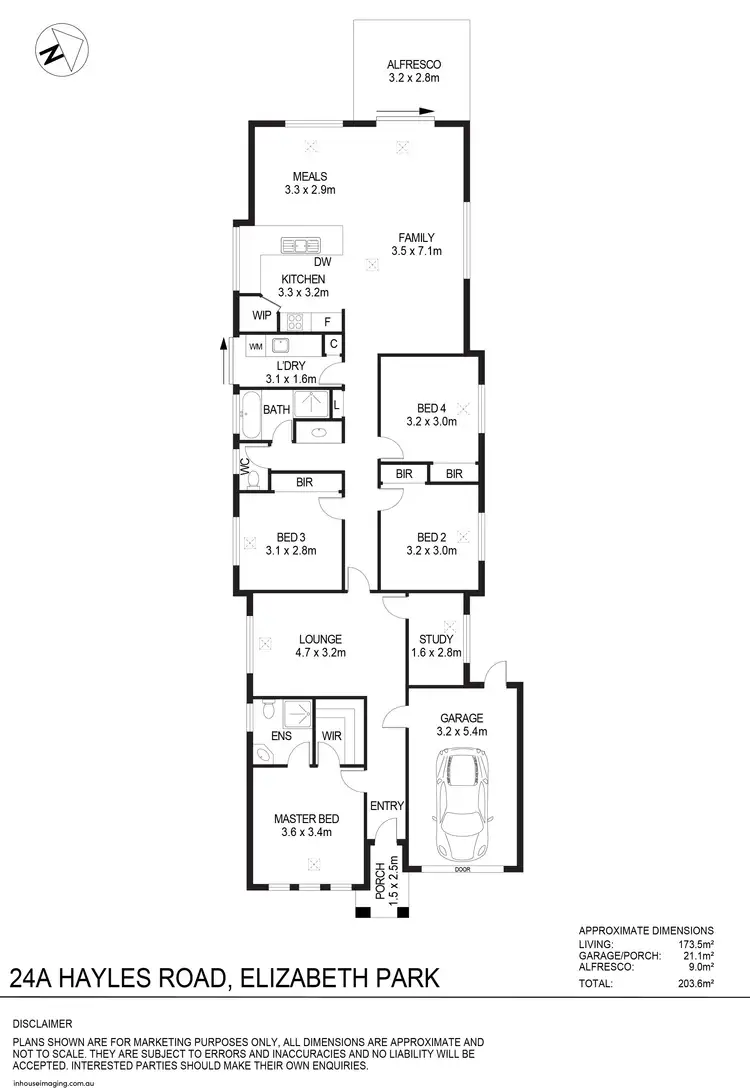 Floorplan of Homely house listing, 24A Hayles Road, Elizabeth Park SA 5113
