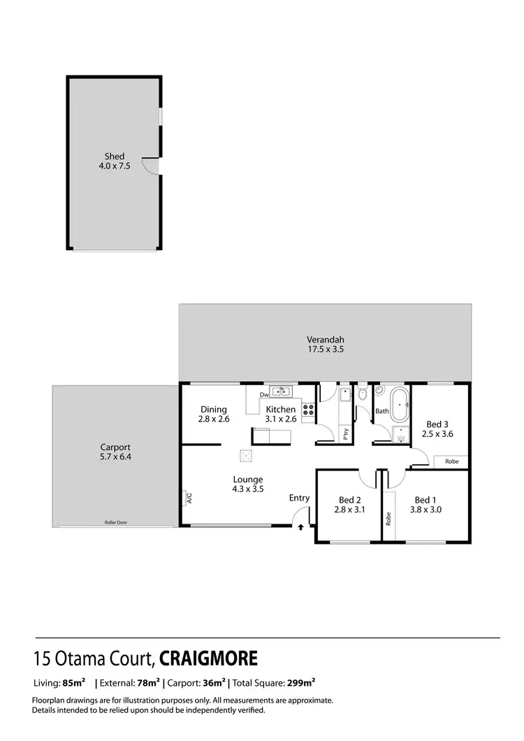 Floorplan of Homely house listing, 15 Otama Court, Craigmore SA 5114