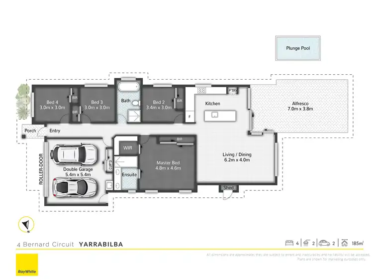 Floorplan of Homely house listing, 4 Bernard Circuit, Yarrabilba QLD 4207