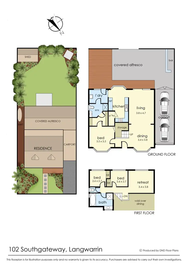 Floorplan of Homely house listing, 102 Southgateway, Langwarrin VIC 3910