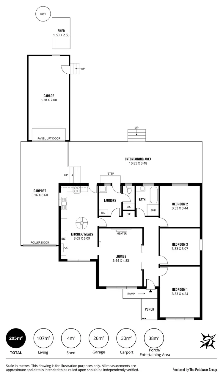 Floorplan of Homely house listing, 8 Burbank Avenue, Bedford Park SA 5042