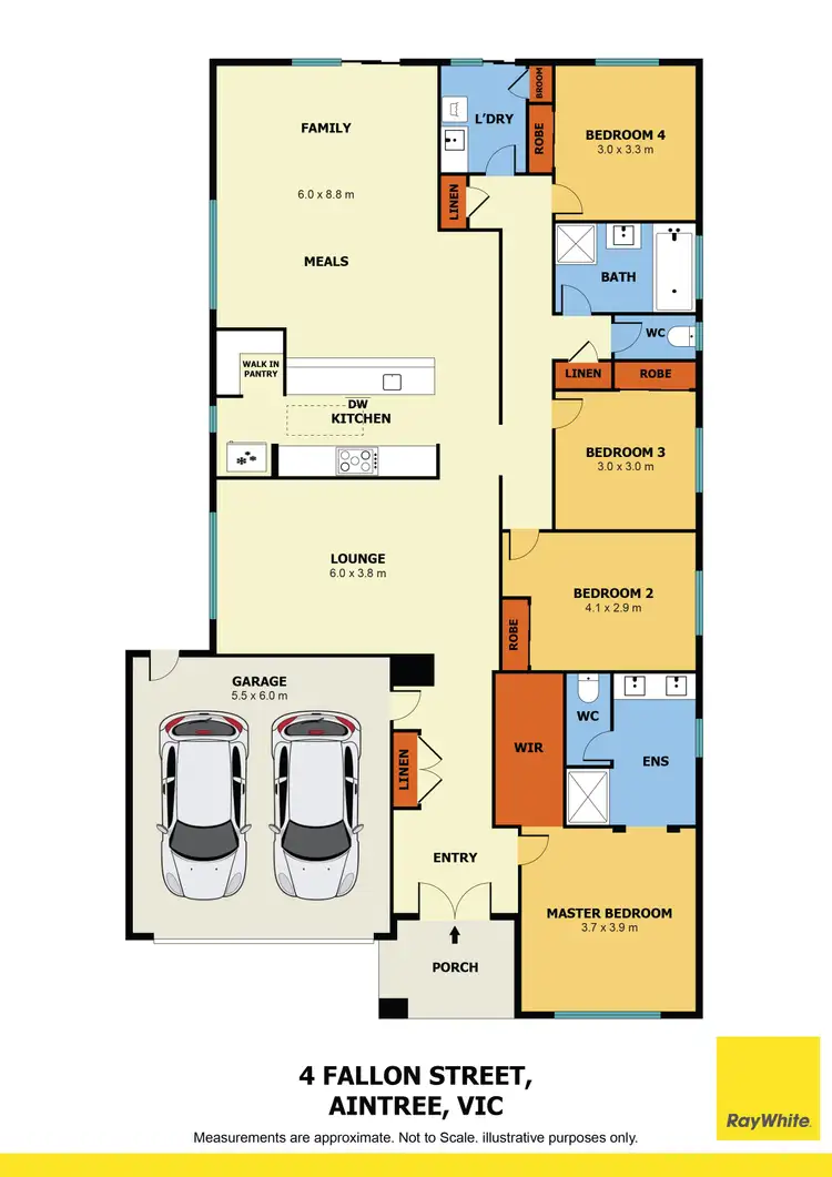 Floorplan of Homely house listing, 4 Fallon Street, Aintree VIC 3336