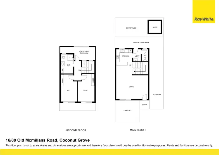 Floorplan of Homely townhouse listing, 16/80 Old McMillans Road, Coconut Grove NT 810