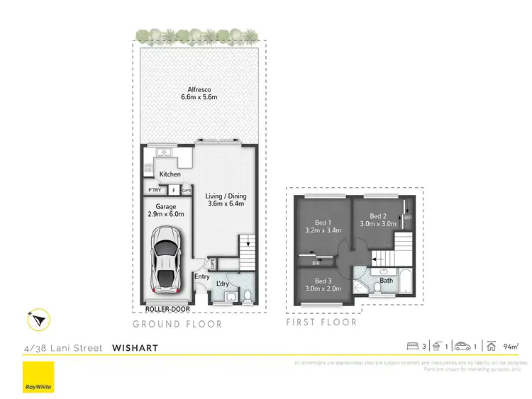 Floorplan of Homely townhouse listing, 4/38 Lani Street, Wishart QLD 4122