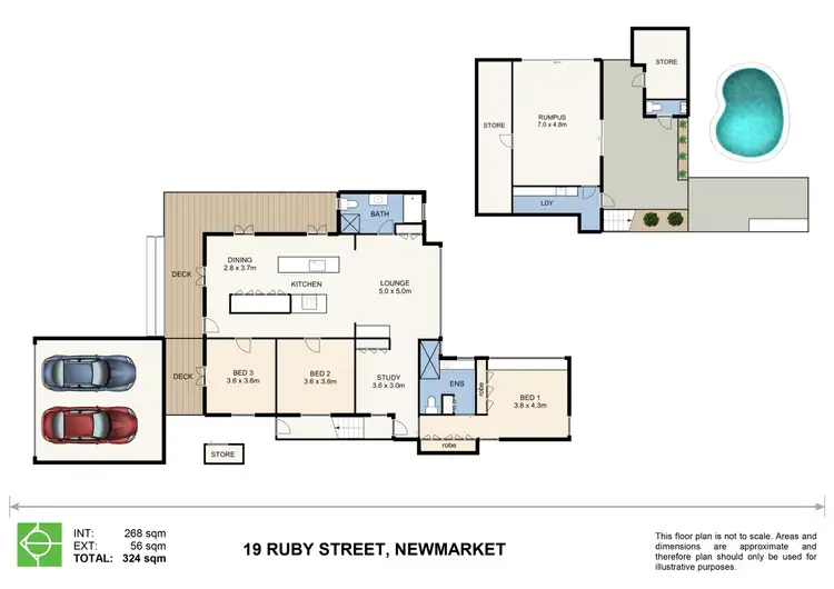 Floorplan of Homely house listing, 19 Ruby Street, Newmarket QLD 4051