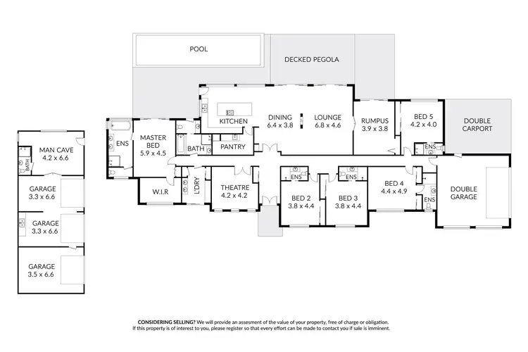 Floorplan of Homely house listing, 5 Bennetts Lane, Coimadai VIC 3340