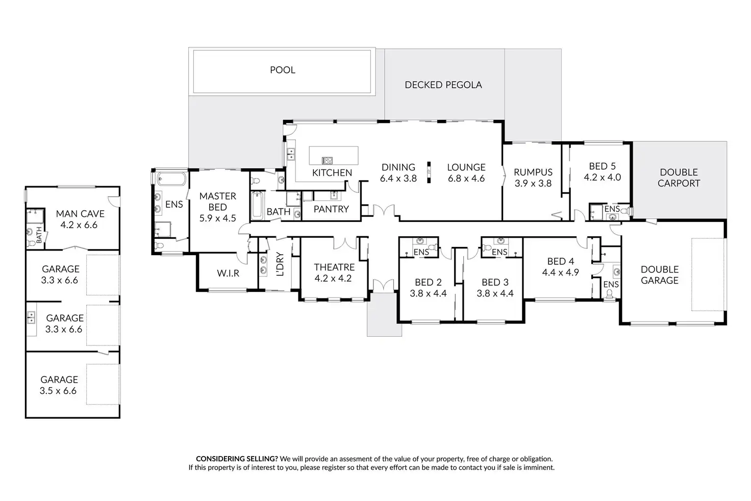Floorplan of Homely house listing, 5 Bennetts Lane, Coimadai VIC 3340
