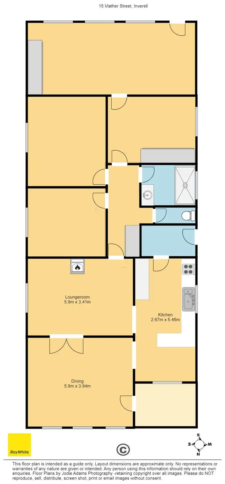 Floorplan of Homely house listing, 15 Mather Street, Inverell NSW 2360