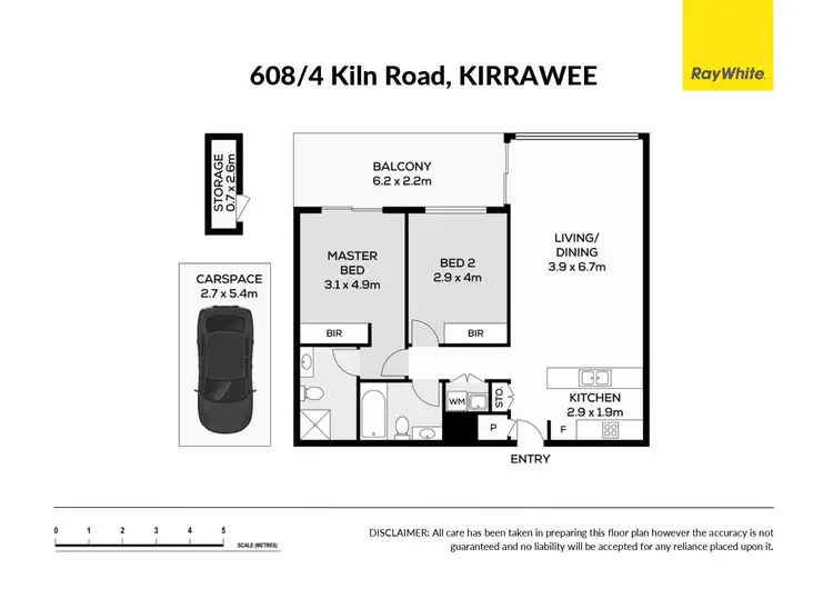 Floorplan of Homely unit listing, 608/4 Kiln Road, Kirrawee NSW 2232