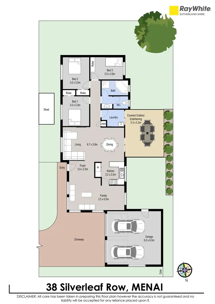 Floorplan of Homely house listing, 38 Silverleaf Row, Menai NSW 2234