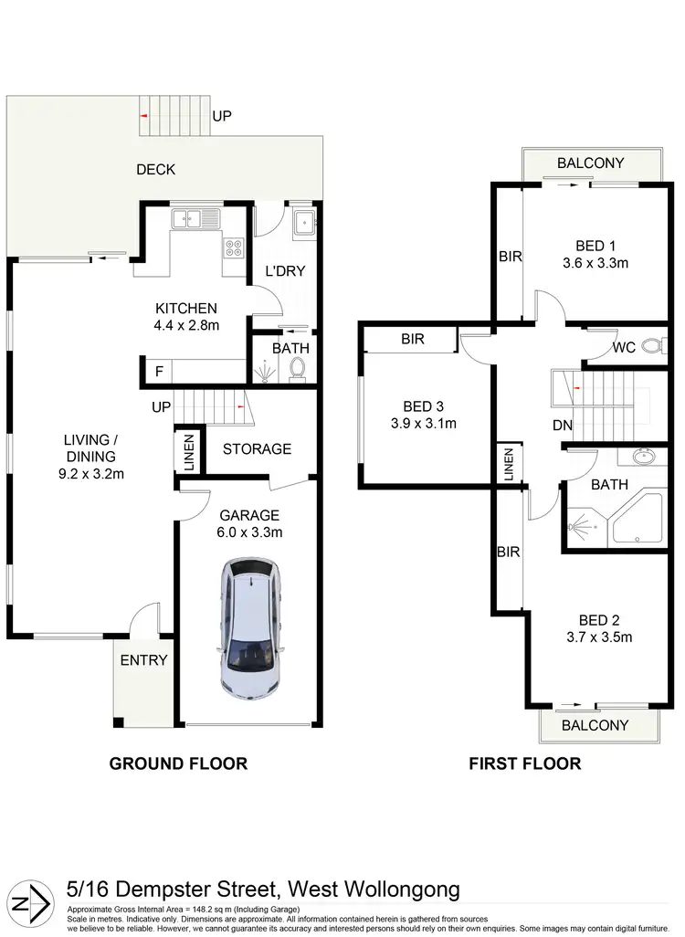 Floorplan of Homely house listing, 5/16 Dempster Street, West Wollongong NSW 2500