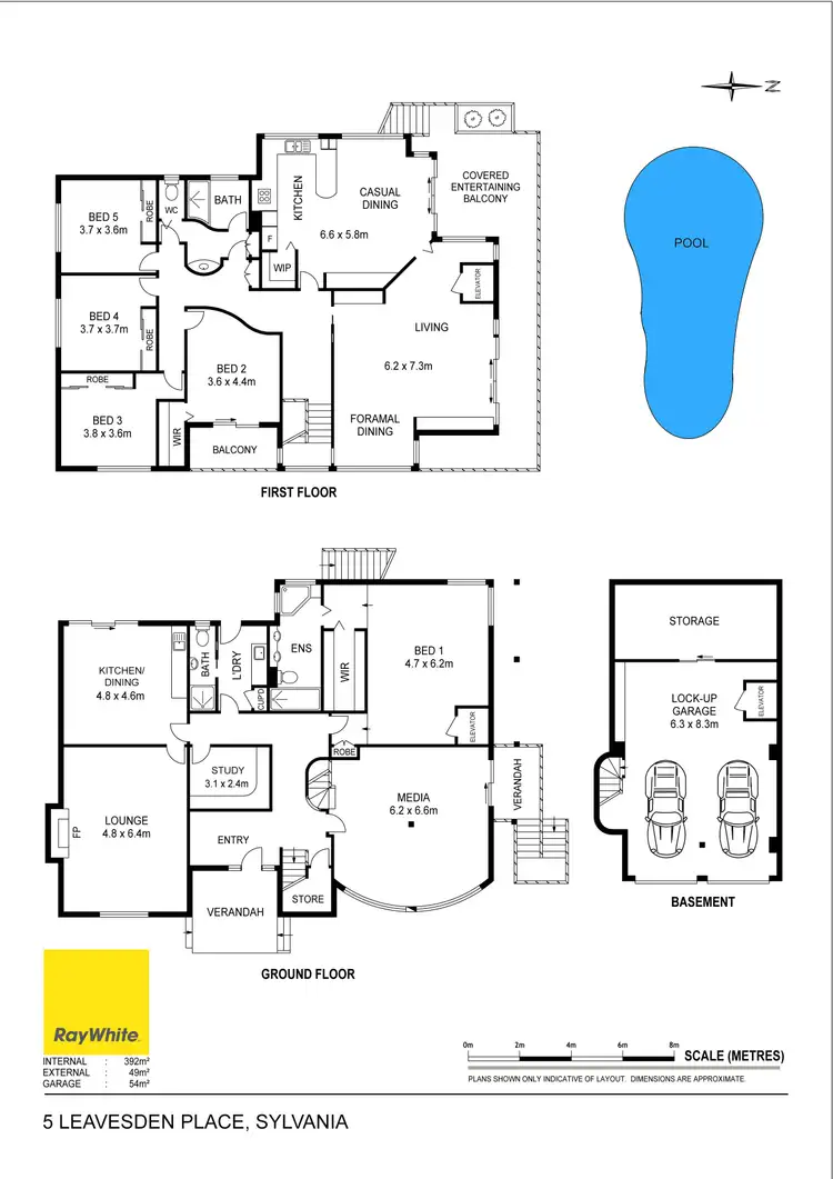 Floorplan of Homely house listing, 5 Leavesden Place, Sylvania NSW 2224
