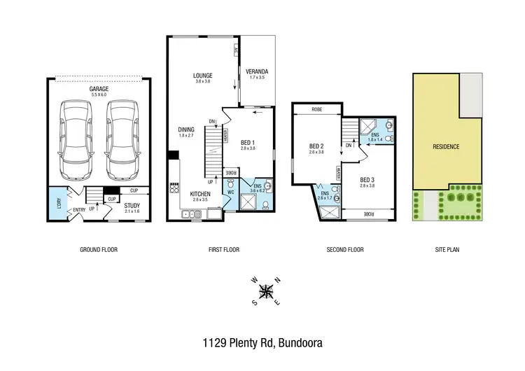Floorplan of Homely unit listing, 1129 Plenty Road, Bundoora VIC 3083