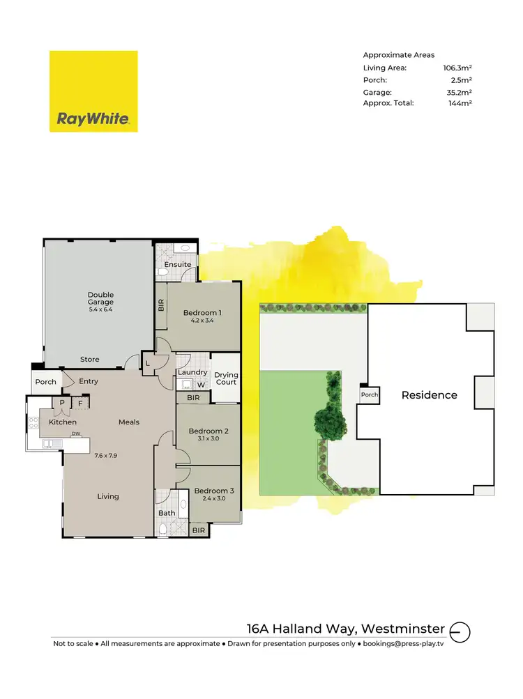 Floorplan of Homely house listing, 16A Halland Way, Westminster WA 6061