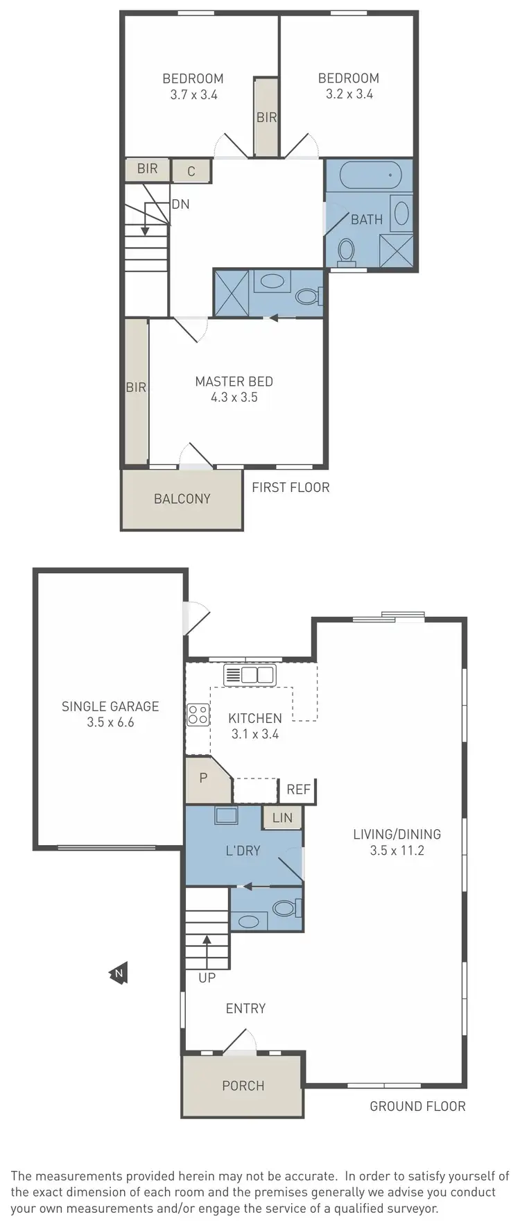 Floorplan of Homely townhouse listing, 8/141-143 Princes Highway, Werribee VIC 3030